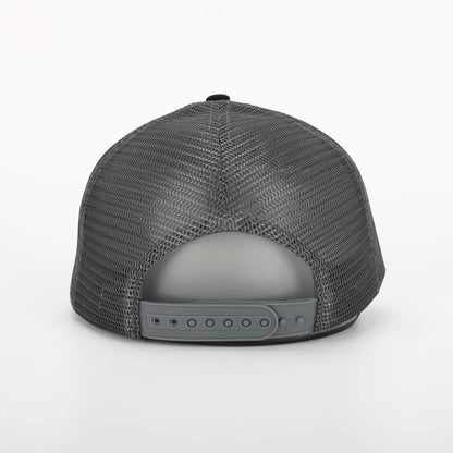 Stigmakills™ Trucker Hat - Black/Grey with white patch